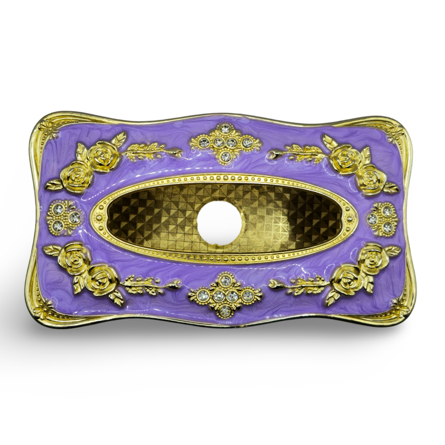 Decorative tissue storage box european style - Purple & Gold My Store