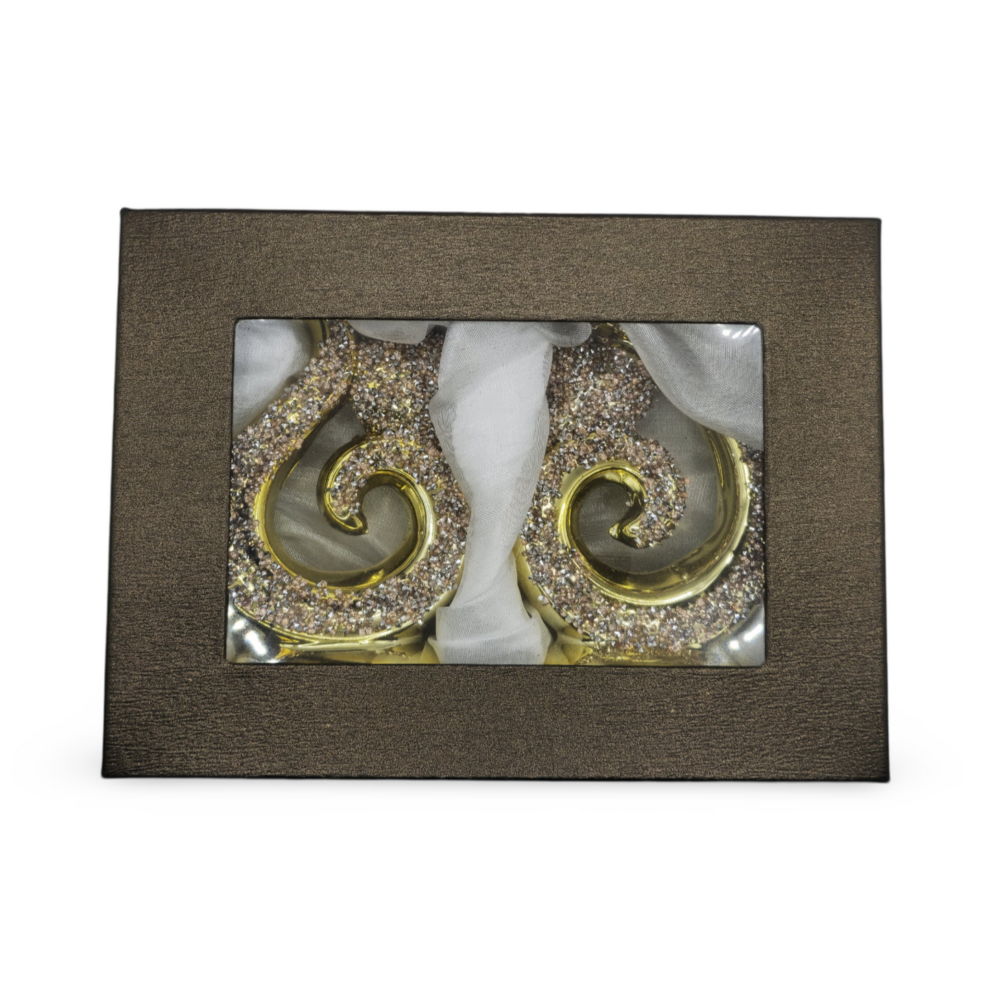 Koru Decorative Showpiece (Set of 2) - Gold & Peach My Store