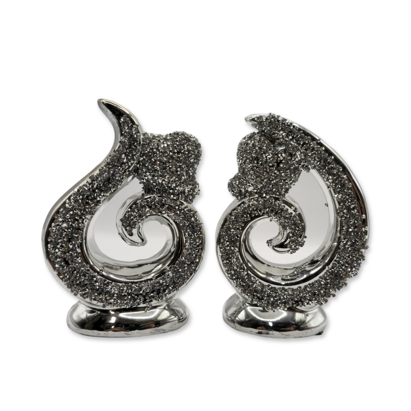 Koru Decorative Showpiece (Set of 2) - Silver My Store