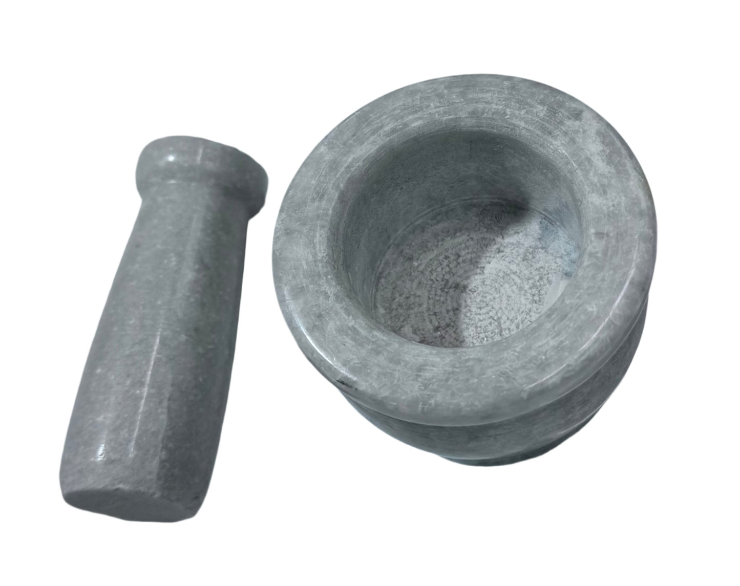 Mortar & Pestle White Marble Small 2" GuruMart