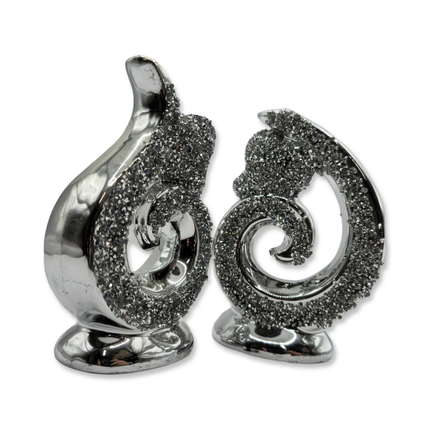 Koru Decorative Showpiece (Set of 2) - Silver My Store