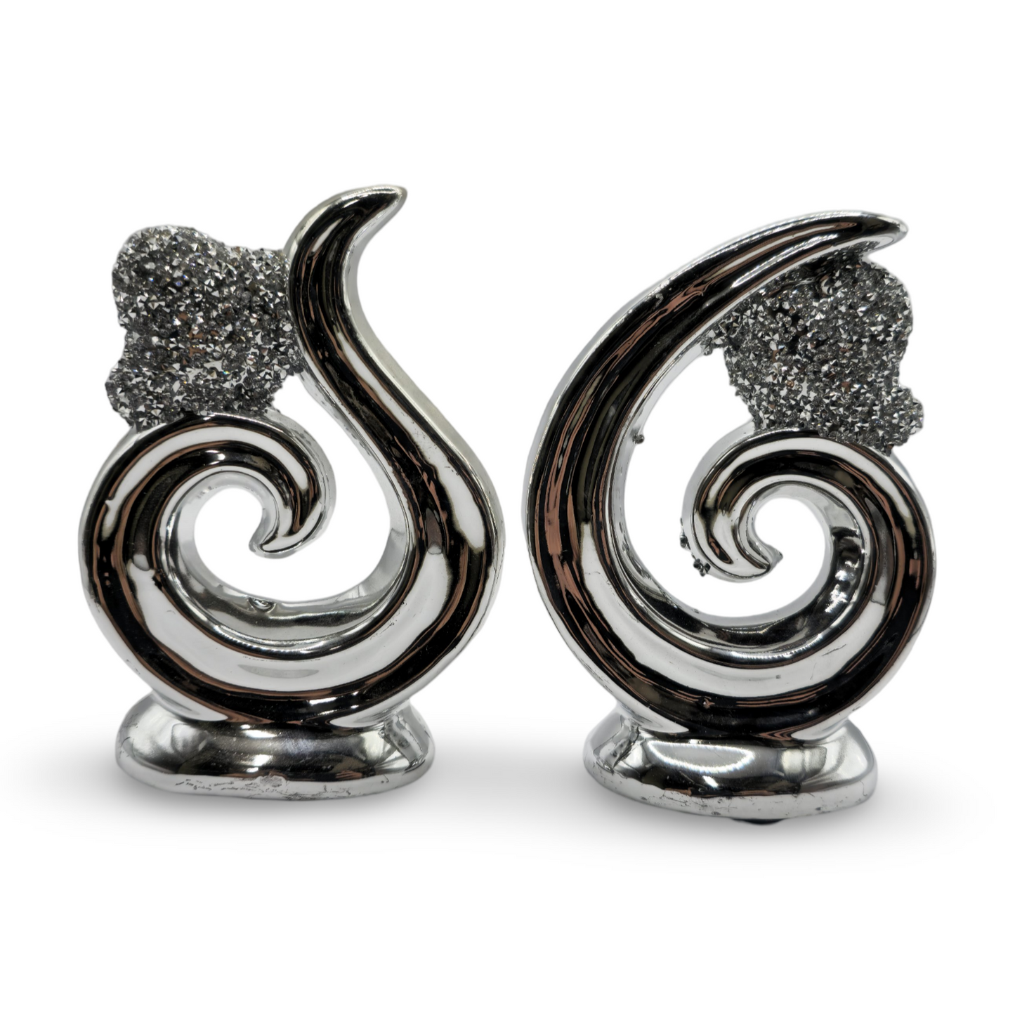 Koru Decorative Showpiece (Set of 2) - Silver My Store