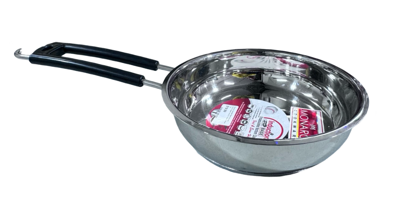 Monarch Stainless Steel Induction HEAVY Frying Pan - 1.2Litre, 20cm Monarch