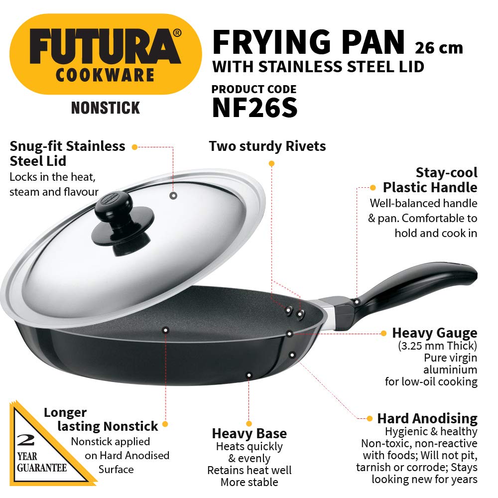 Hawkins Futura 26cm Frying Pan Nonstick gurumart.co.nz