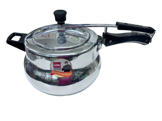 Cello Belly+ Aluminium 5Ltrs Pressure Cooker - Induction compatible Cello