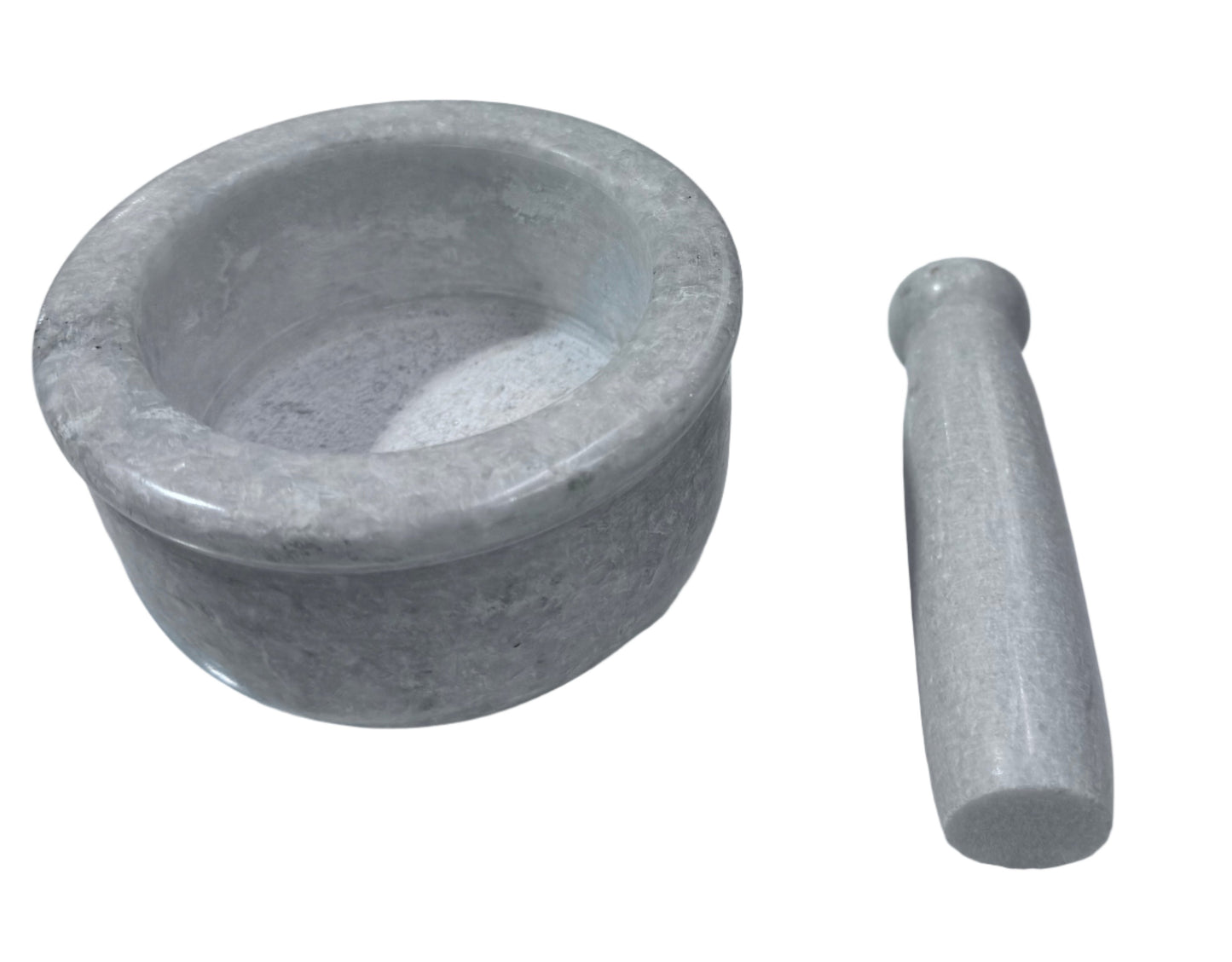 Mortar & Pestle White Marble Big 3.5" GuruMart