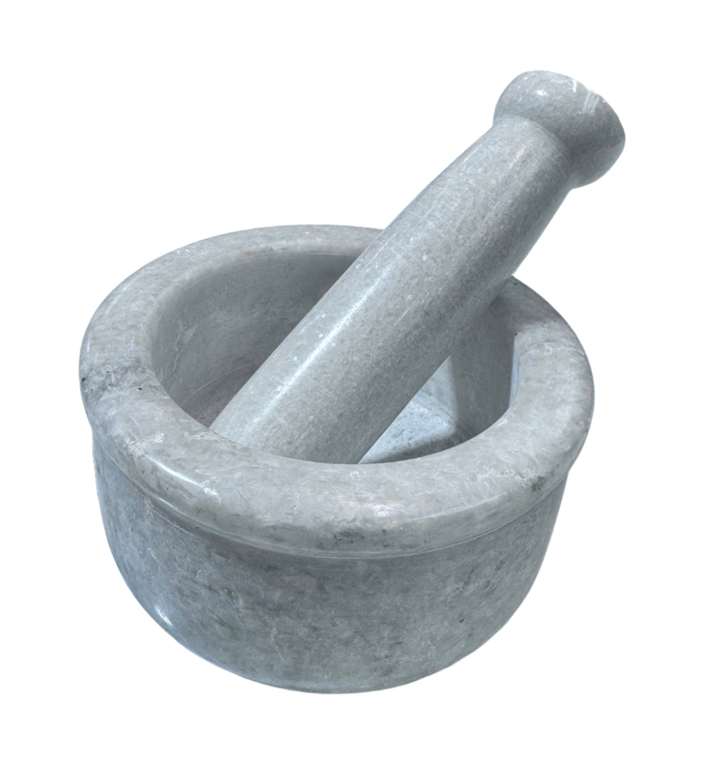 Mortar & Pestle White Marble Big 3.5" GuruMart