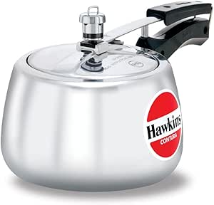 Hawkins Contura Pressure Cooker, 3.0-Litre New Shape Hawkins