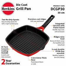 Hawkins Grill Pan 30cm Pressure Die-Cast with Glass lid code DCGP30G gurumart.co.nz