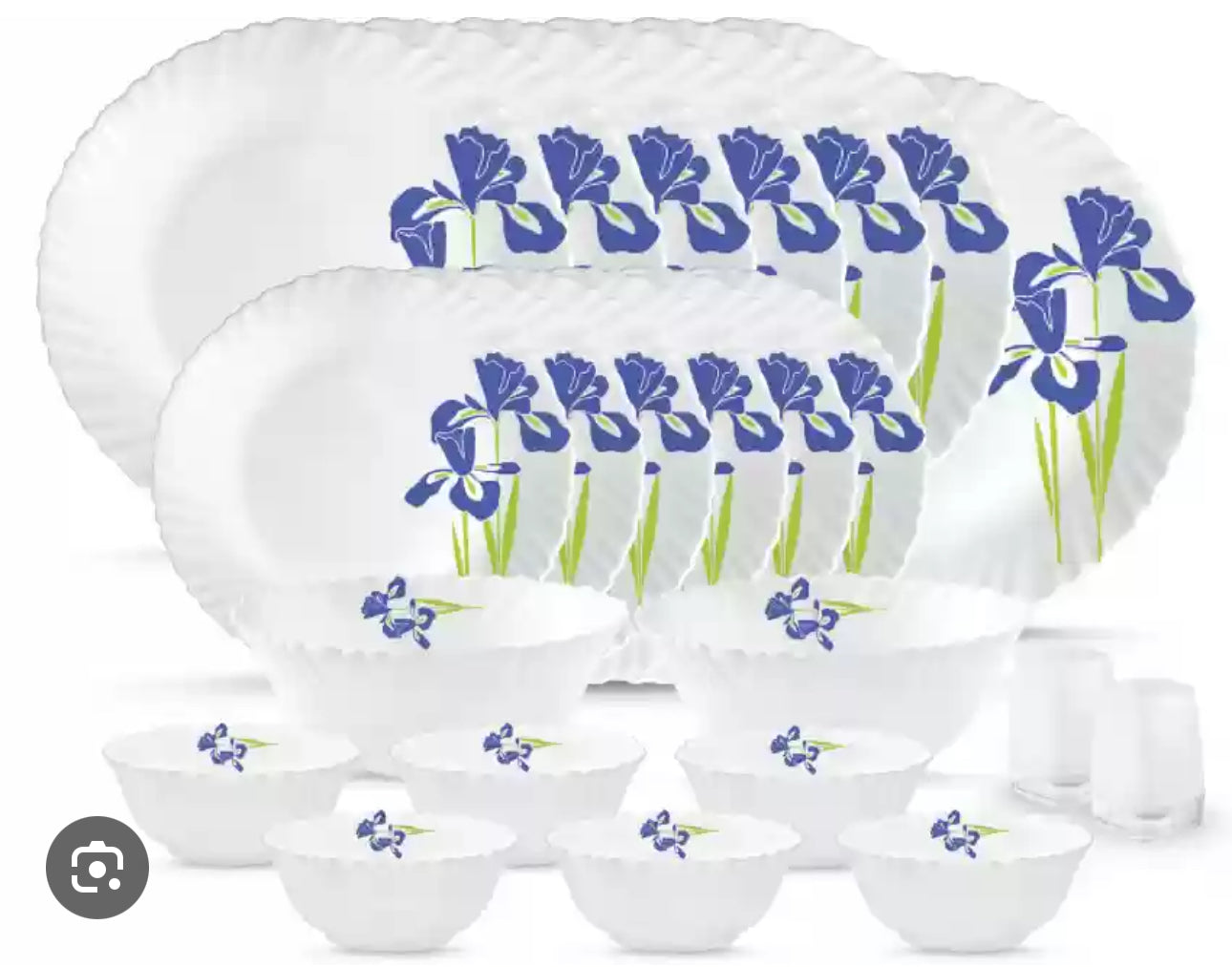 Cello Dazzle Dazzle 31pcs Opalware Dinnerset - BlueIris Cello