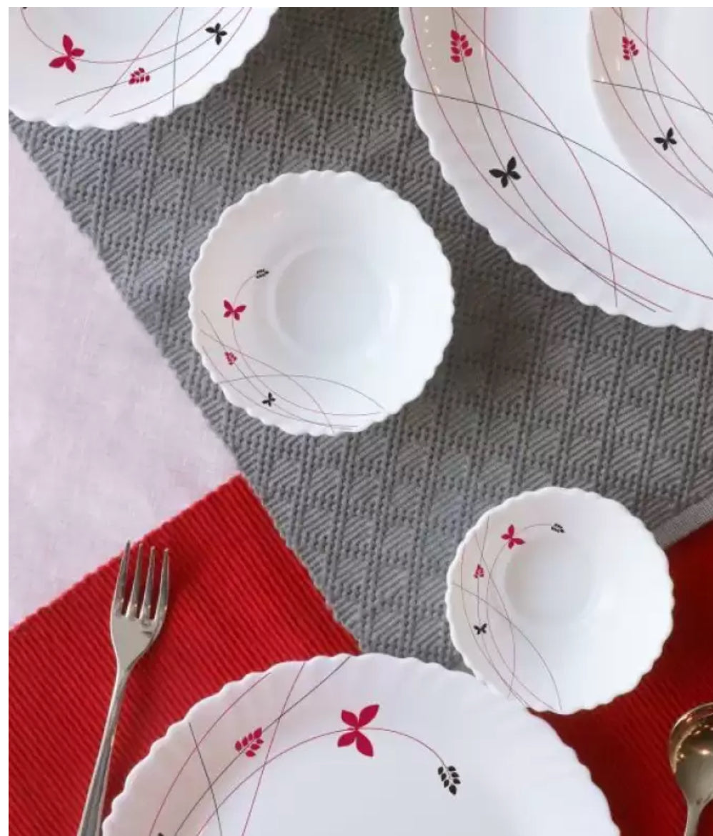 Cello Dazzle Dazzle 31pcs Opalware Dinnerset - Lush Fiesta Cello