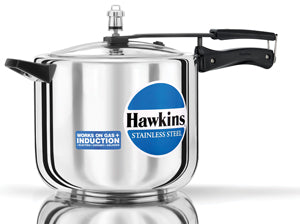 Hawkins Stainless Steel 10 Litre Induction Compatible Pressure Cooker - HSS10 Hawkins