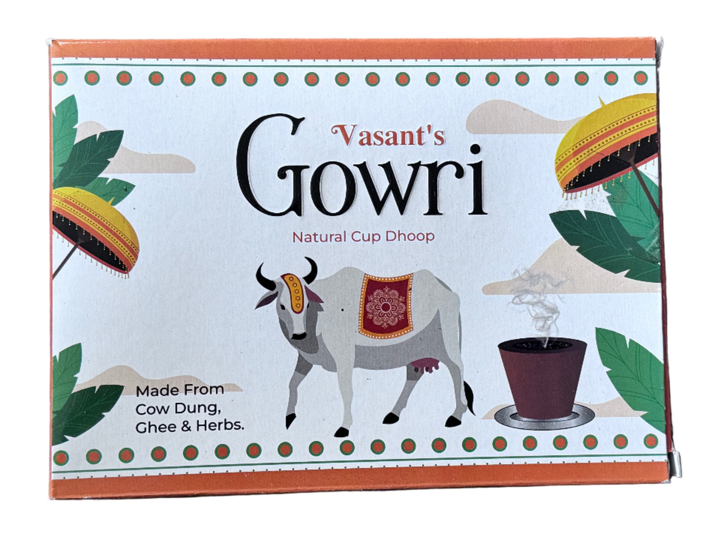 Vasants Gowri Cup Dhoop 12pcs gurumart.co.nz