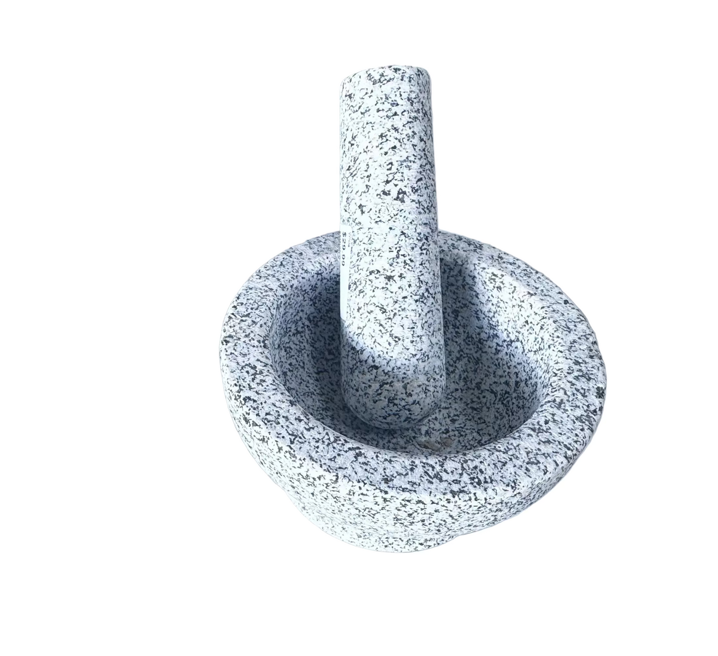 Granite Mortar & Pestle - White gurumart.co.nz