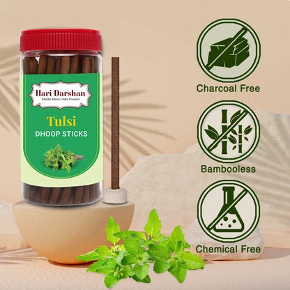 Hari Darshan Tulsi Dhoop Stick Bamboo Less 125g Hari Darshan