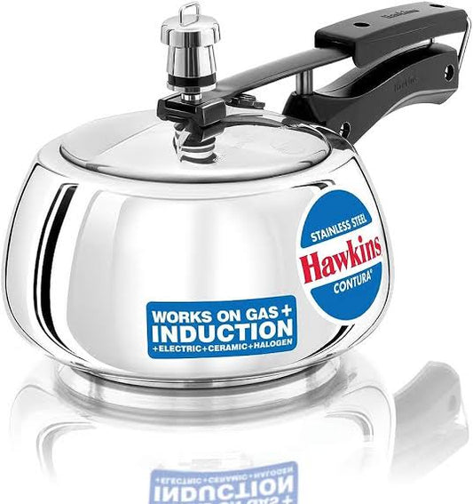 Hawkins Stainless Steel Contura 2 litre - Induction base Hawkins