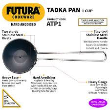 Hawkins Futura Tadka Pan 240ml Hard Anod Hawkins
