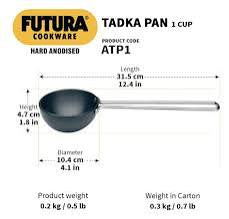 Hawkins Futura Tadka Pan 240ml Hard Anod Hawkins