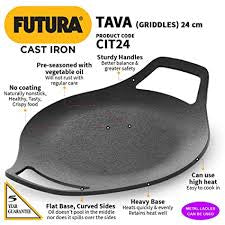 Hawkins Futura Cast Iron Tava 24cm Hawkins