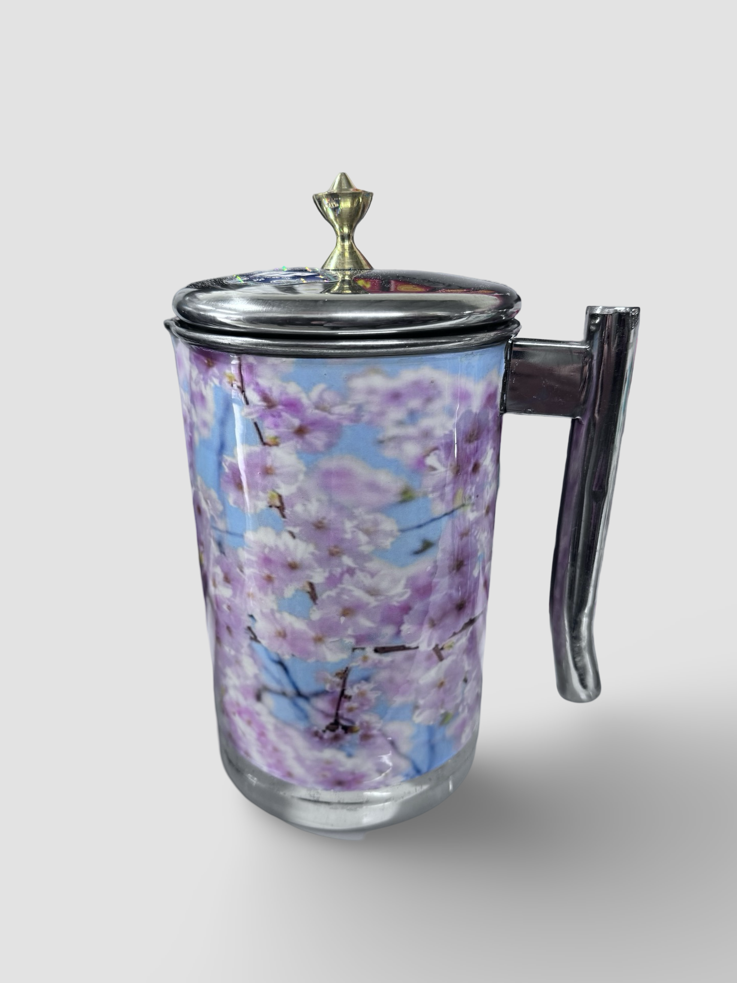 V.I.P Stainless Steel Balisto Water Jug - Pink & Blue Flowers VIP