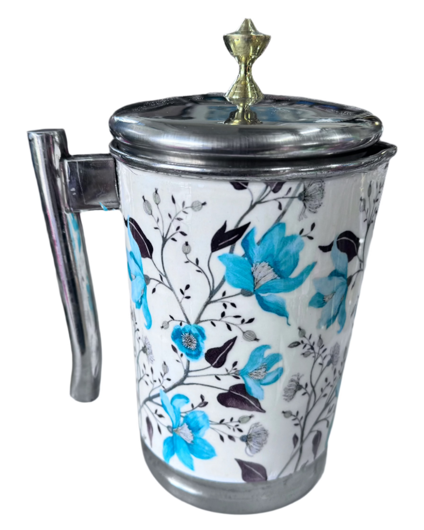 V.I.P Stainless Steel Balisto Water Jug - White & Cyan VIP