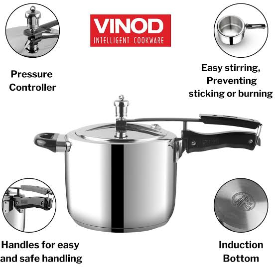 Vinod 3 Litres Stainless Steel - Induction friendly Vinod