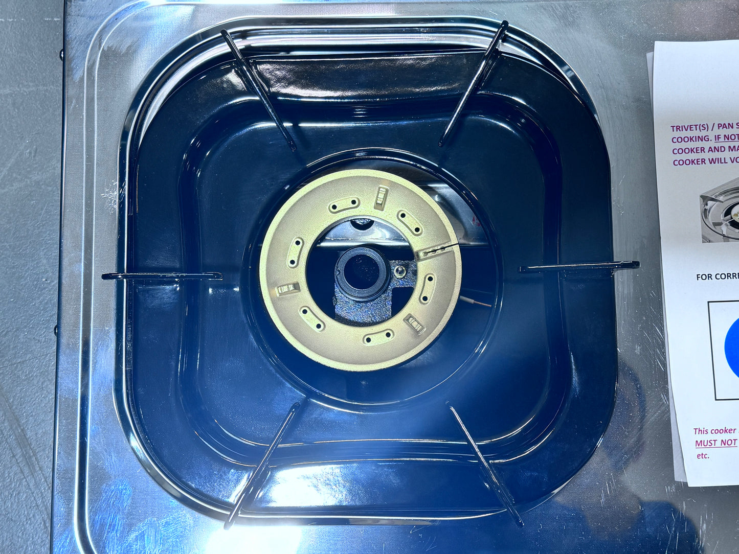 BOSS GAS Burner Indoor Stainless Steel Panel 2 - NZ GAS SAFETY COMPLIANT Boss Gas / Generation