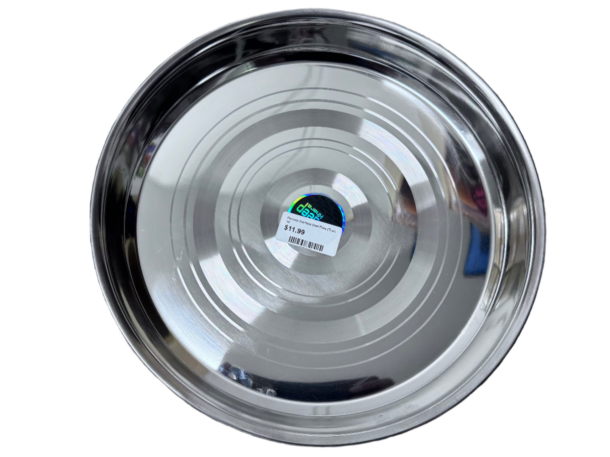 Pardeep Stainless Steel Round Plate (Thali) -  10 inches Pradeep