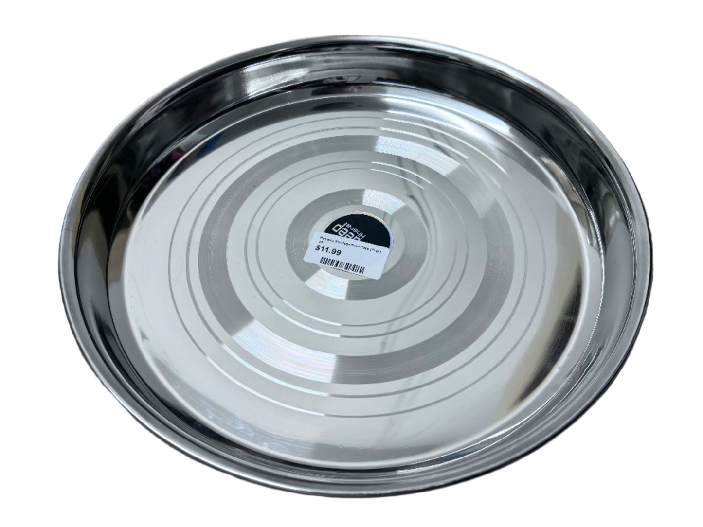 Pardeep Stainless Steel Round Plate (Thali) -  10 inches Pradeep
