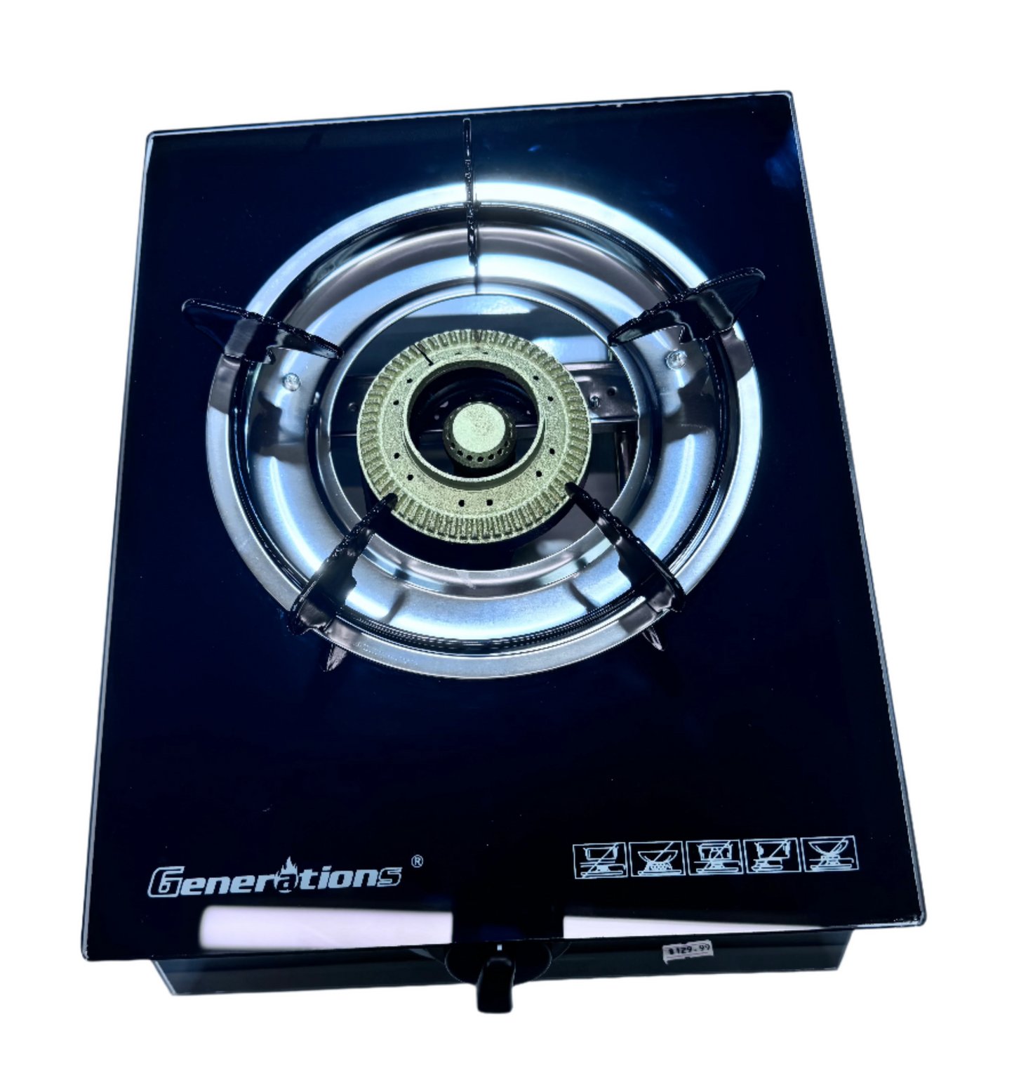 1 Burner Tempered Glass Outdoor Boss Gas / Generation