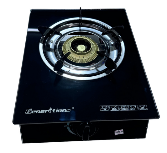 1 Burner Tempered Glass Outdoor Boss Gas / Generation