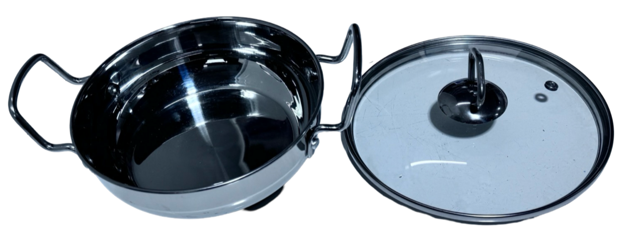 Vinod 1.5Ltrs SS Kadhai 18cm - Induction base Vinod