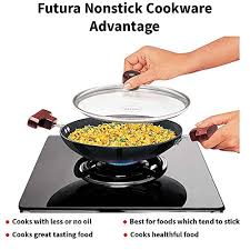 Futura Nonstick Appachatty Pan with glass lid 22cm code: NBFP09G Hawkins
