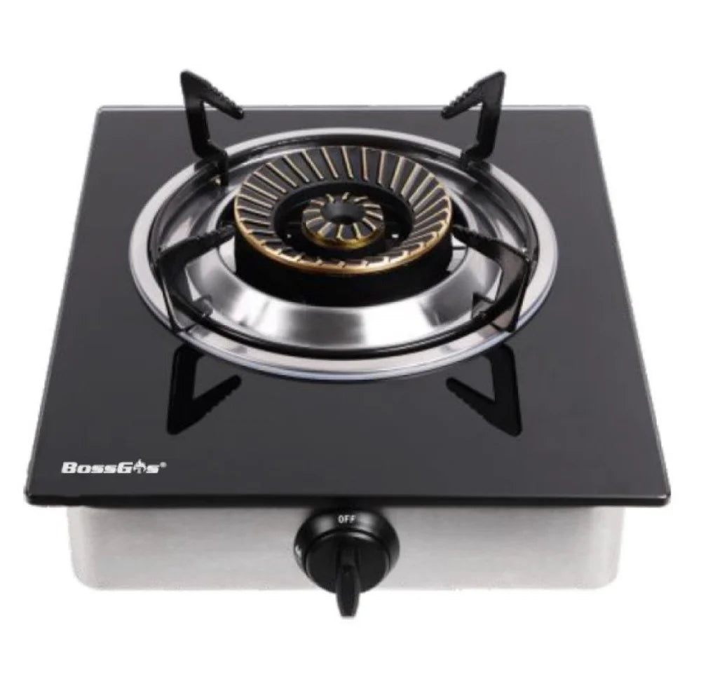 1 Burner Glass Indoor Stove Auto ignition - NZ Gas safety compliant. Boss Gas / Generation