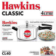 Hawkins 4L Classic Pressure Cooker Aluminium gurumart.co.nz