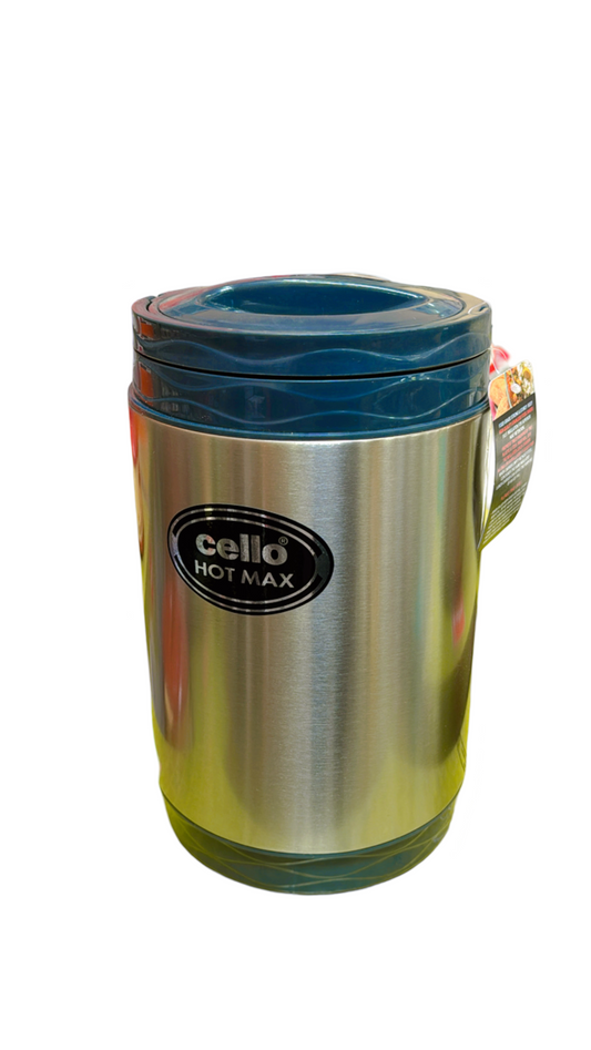 Cello Hot Max 4 Steel Insulated Lunch Carrier - Blue Cello