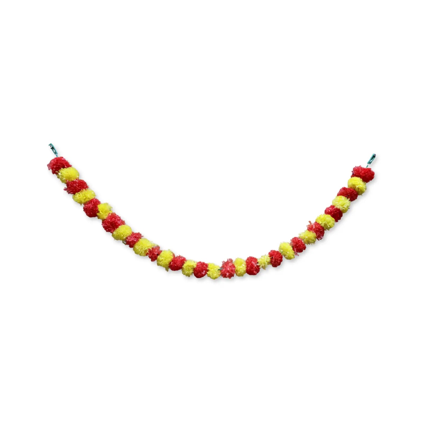 Marigold Artificial Flower Garland - Yellow & Red - 1.4 meters My Store