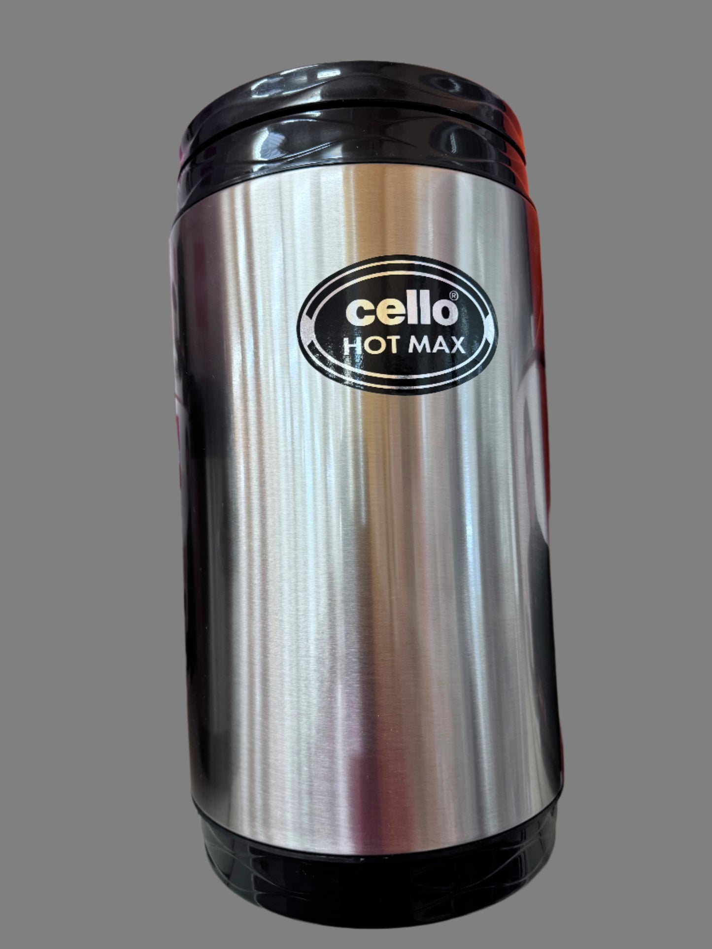 Cello Hot Max 5 Steel Insulated Lunch Carrier - Black Cello