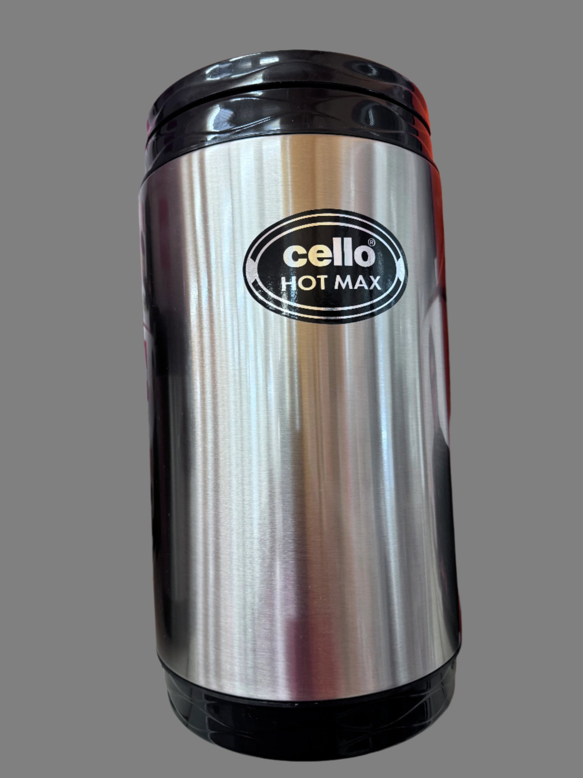 Cello Hot Max 5 Steel Insulated Lunch Carrier - Black Cello