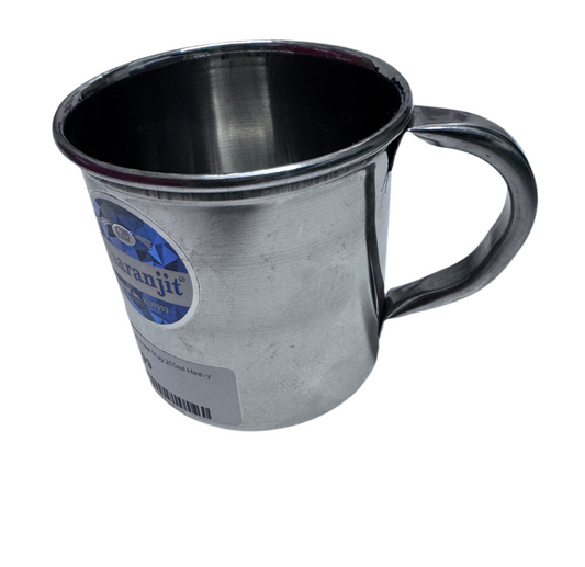Charanjit Steel Mug 200ml Heavy Plain gurumart.co.nz