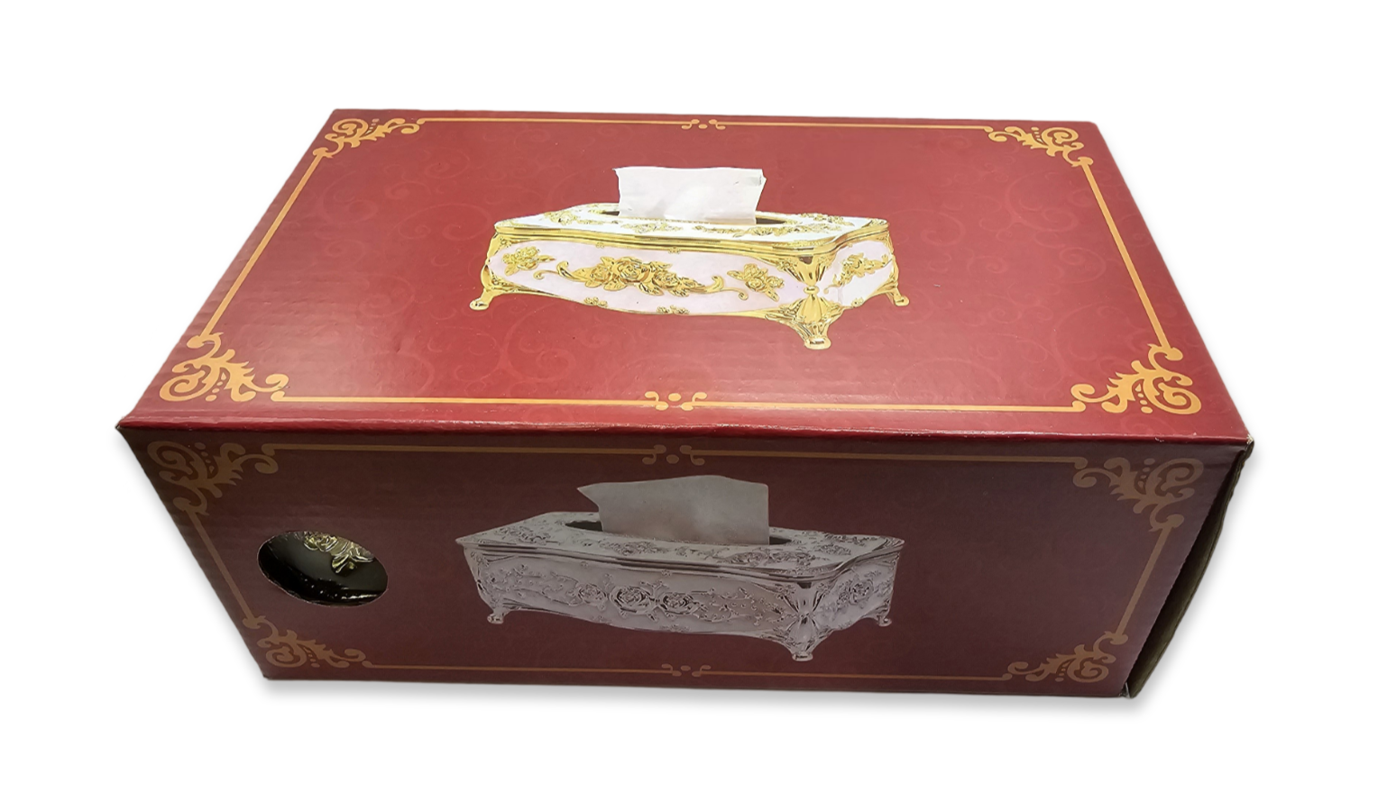 Decorative tissue storage box european style - Purple & Gold My Store