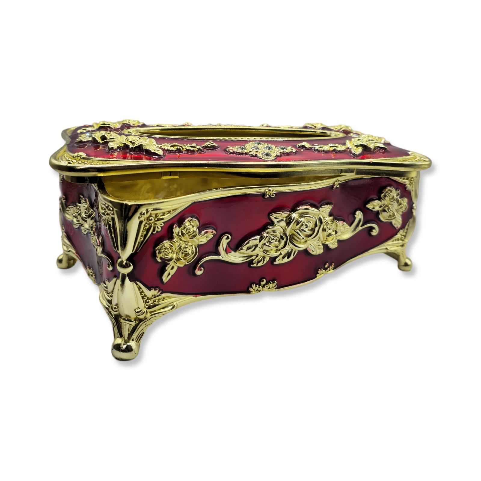 Decorative tissue storage box european style - red & gold My Store