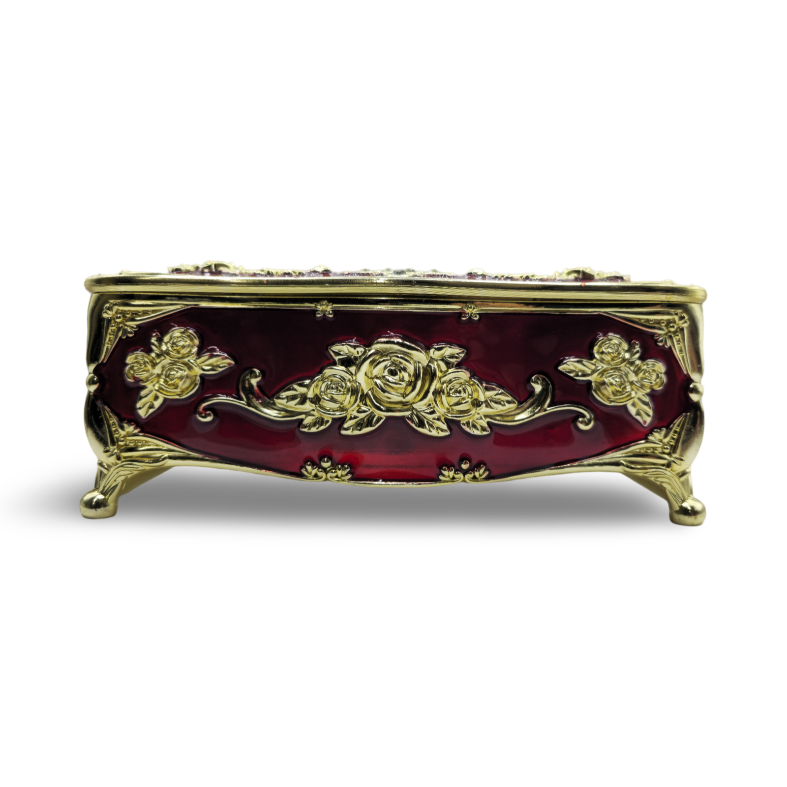 Decorative tissue storage box european style - red & gold My Store