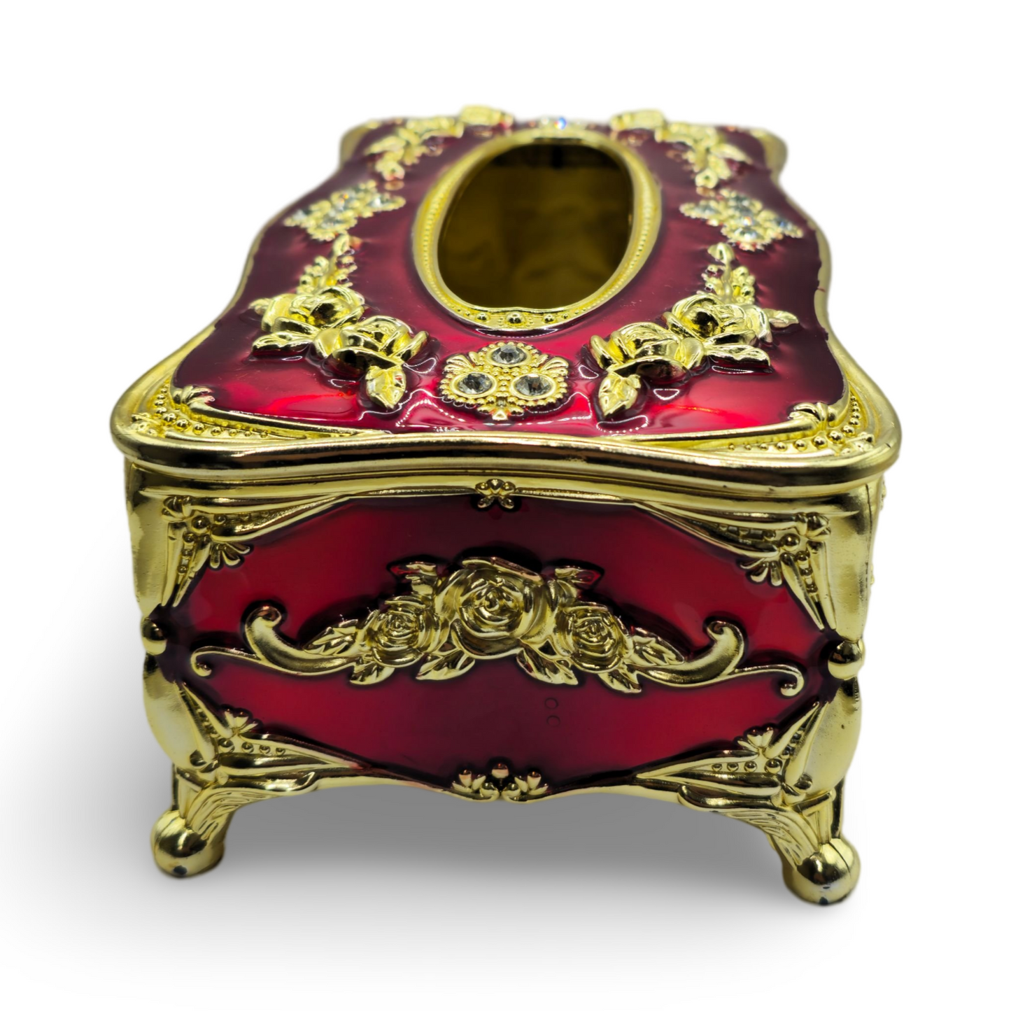 Decorative tissue storage box european style - red & gold My Store
