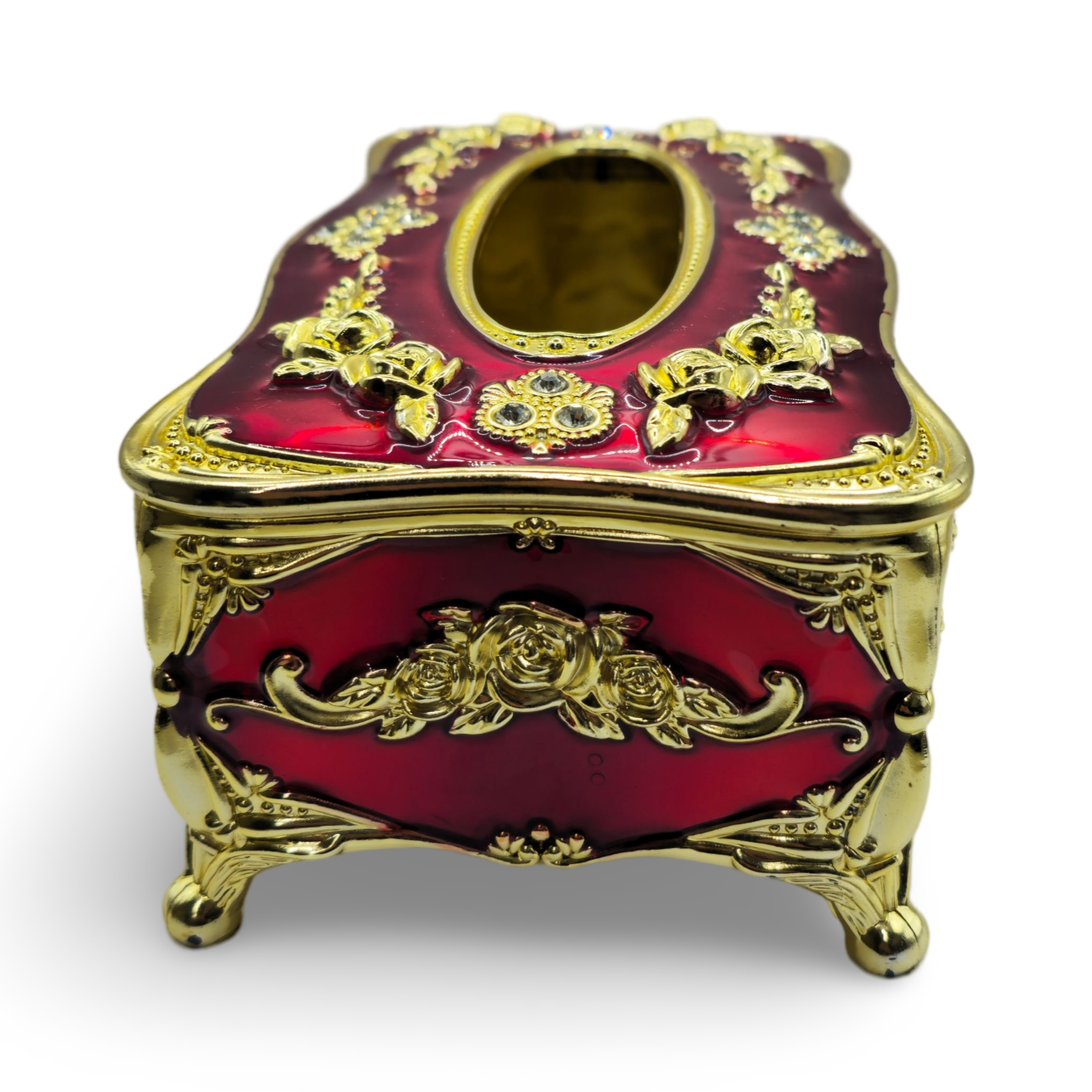 Decorative tissue storage box european style - red & gold My Store