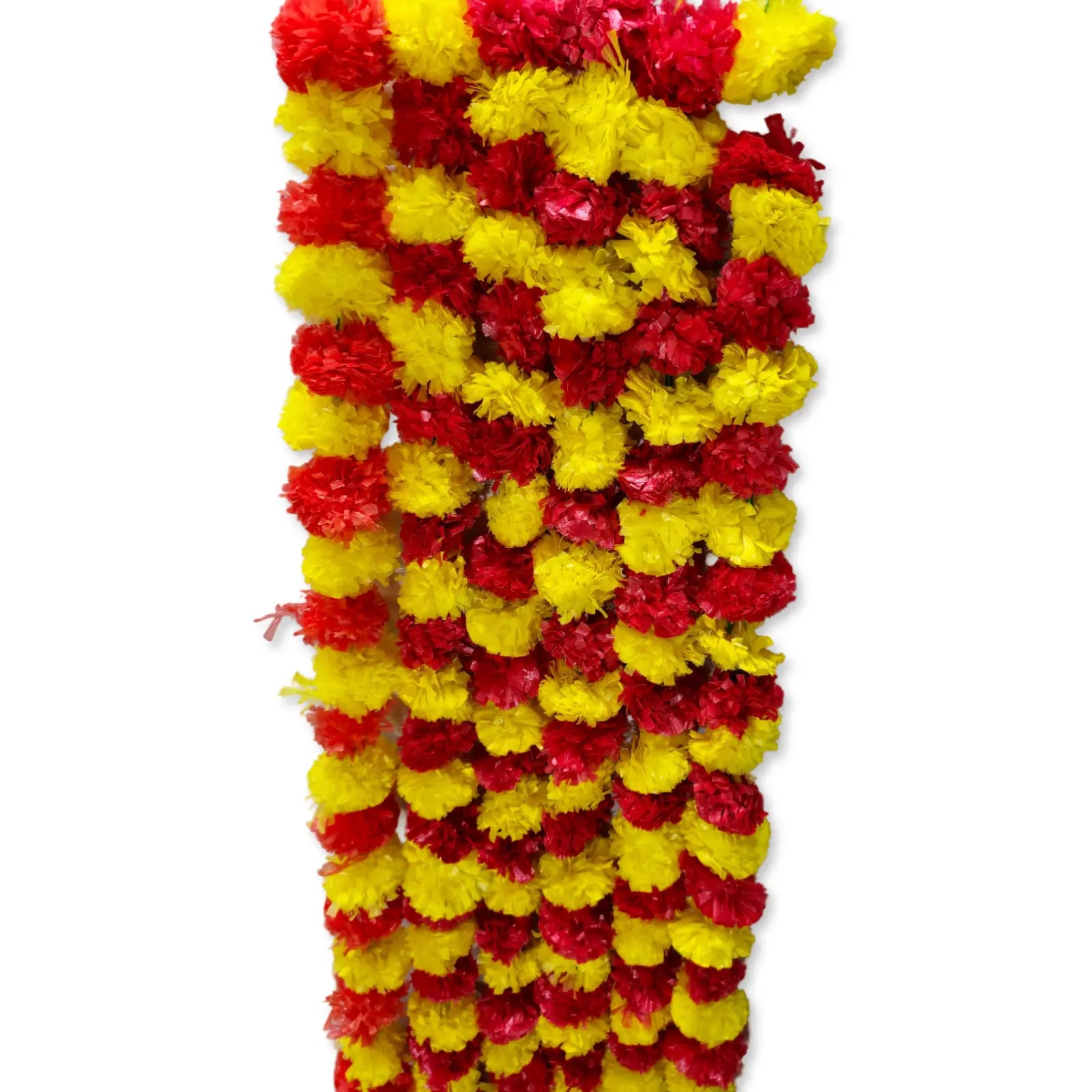 Marigold Artificial Flower Garland - Yellow & Red - 1.4 meters My Store