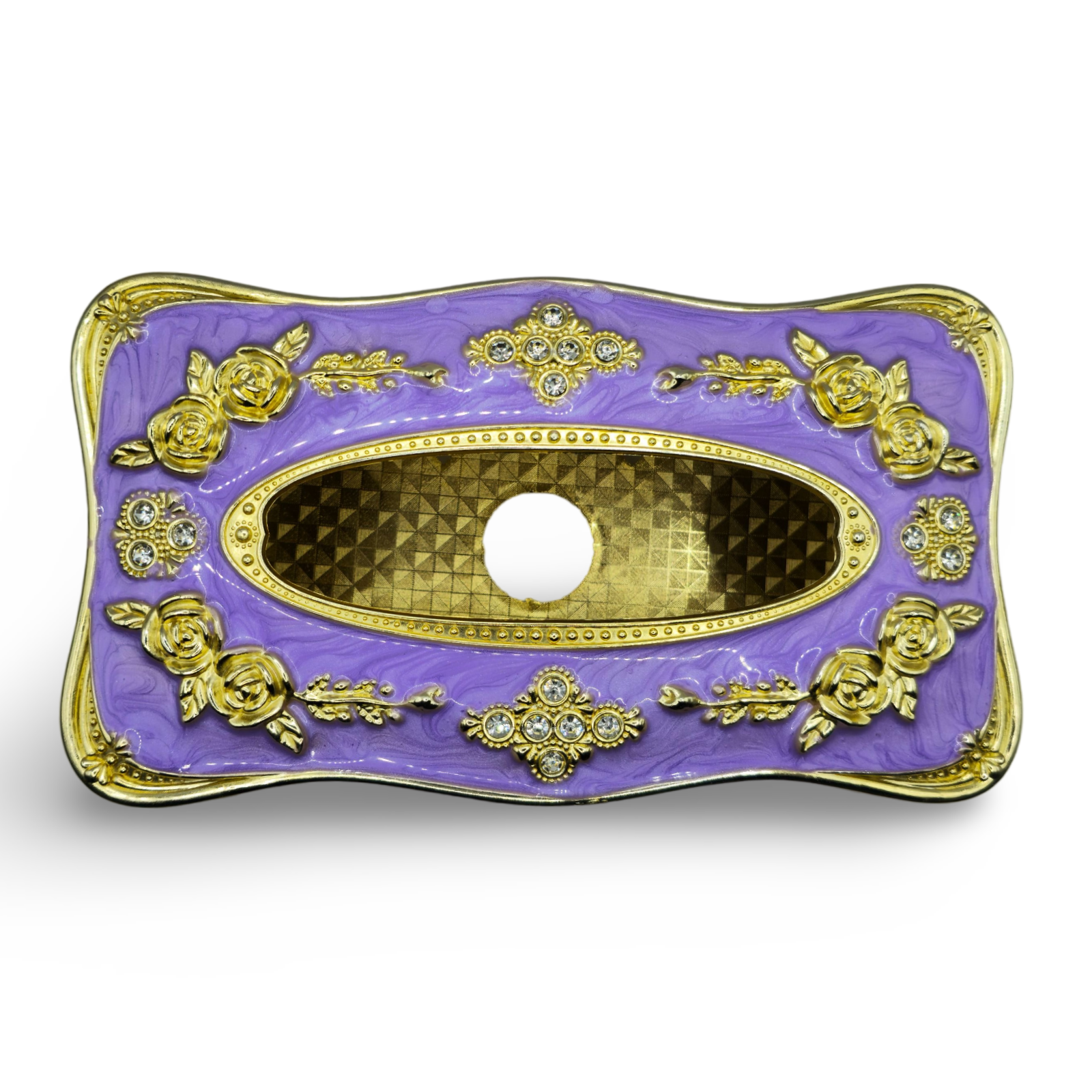 Decorative tissue storage box european style - Purple & Gold My Store