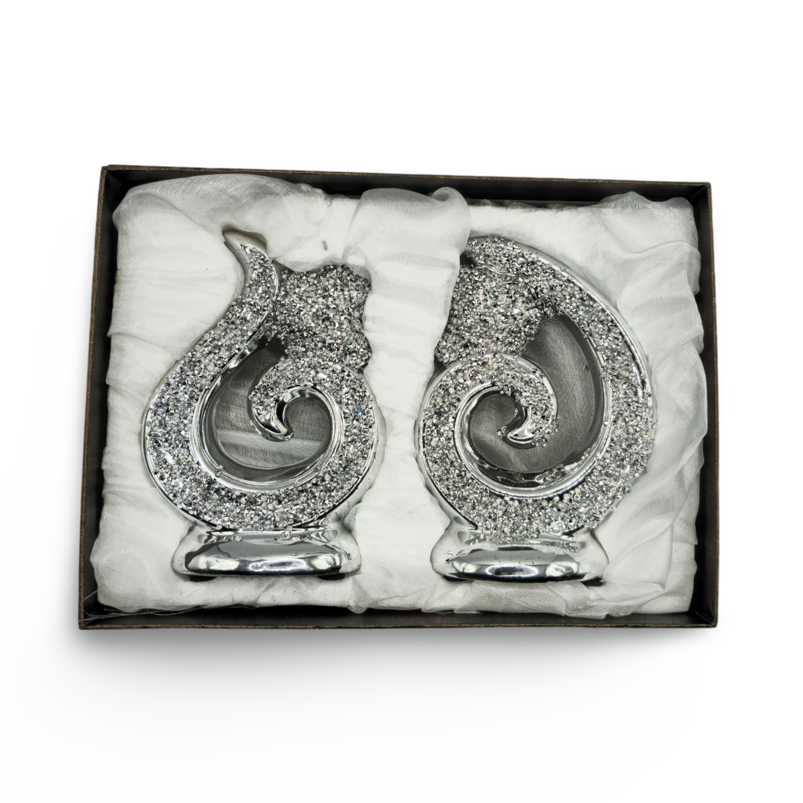 Koru  Decorative Showpiece (Set of 2) - Silver My Store
