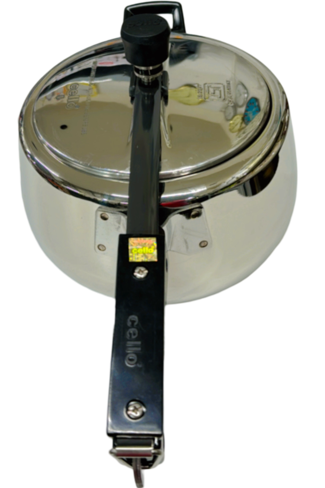 Cello Chef+ 5Ltrs Steel Pressure Cooker - Induction compatible Cello