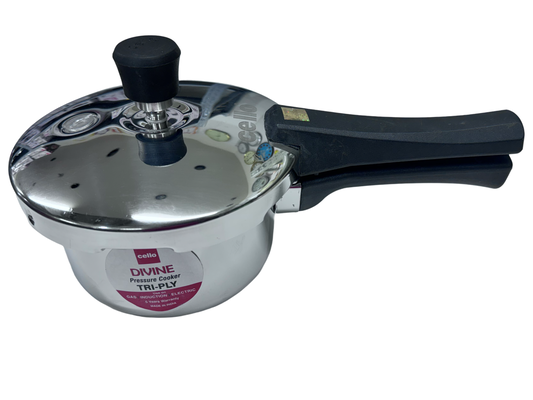 Cello Divine Tri-Ply 1.5Ltrs Pressure Cooker Outer Lid - Induction compatible Cello